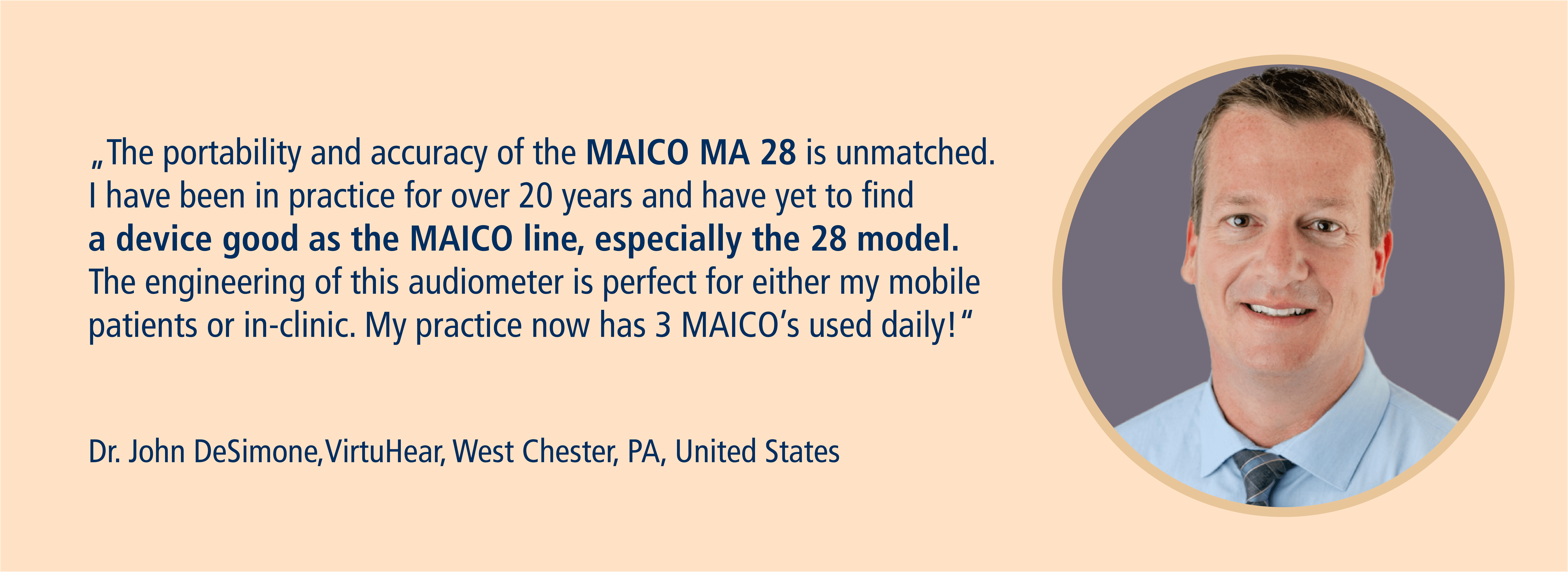 MA 28 portable Audiometer with Air and Bone Conduction | MAICO